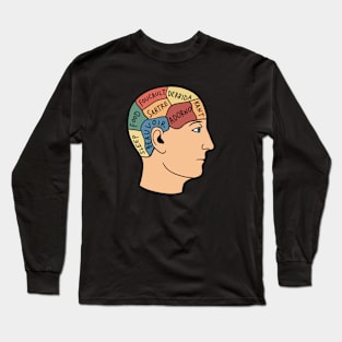 Philosophy Head - Phrenology Long Sleeve T-Shirt